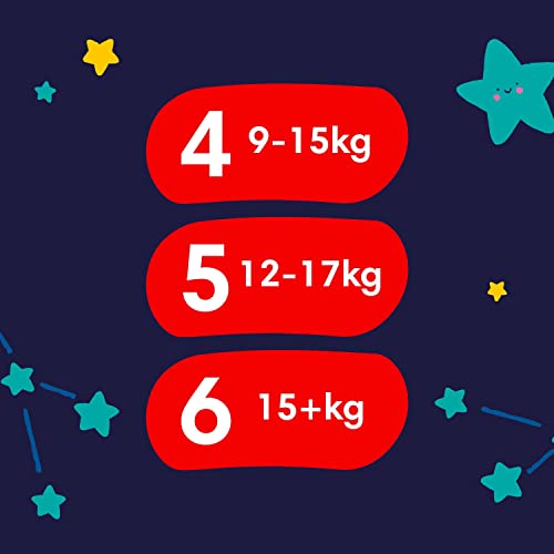 Miniatura 7 de Pampers Night Pants, Tamaño 6, 138 Capas, 15 Kg , Mantenimiento De 360 Contra Fugas Con Un Corazón Súper Absorbente Para Una Protección Reforzada Toda La Noche, Paquete De 1 Mes