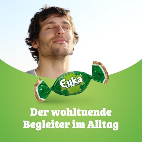 Euka Menthol – 1 x 425g – Eukalyptus-Menthol Bonbons mit Reedy Creek Eukalyptus