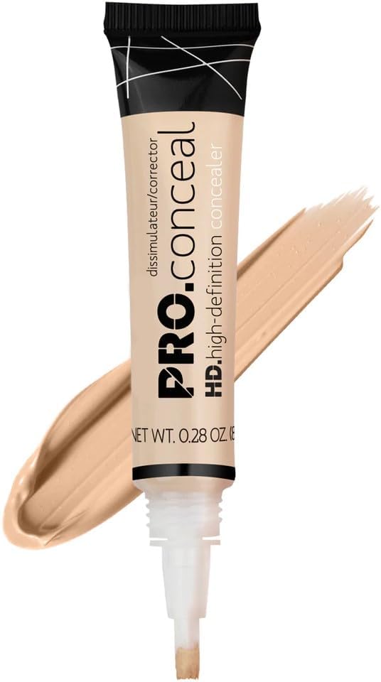 NANCY AJRAM X LA Pro HD Conceal Liquid Concealer for Face Makeup, Full Coverage Beauty Colour Corrector, Ideal for Dark Circles, Women (Porcelain)