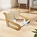 Cat Sisal Scratching Recliner Beach Chair 2-in-1 Lounge Bed for All Ages Cats 18.5x16.5x11.4 Inch