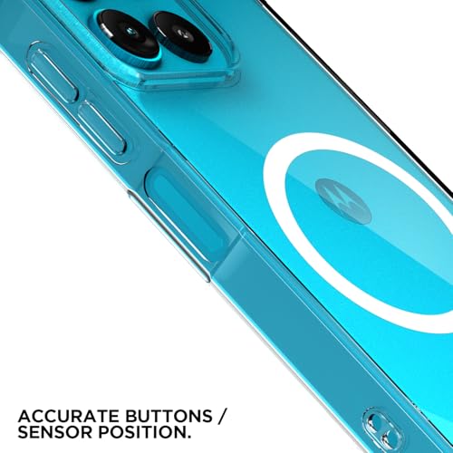 Image of Amazon Basics Back Cover for Motorola Moto G67 Power 5G / G57 Power 5G / G37 Power 5G Mag-Safe Shockproof PC + TPU Protective Case Magnetic Support Bumper Case (Transparent Mag-Safe)