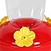 Garden Collection Hanging Hummingbird Feeder - 6.75 Inches - 2 Pack, Clear, Red