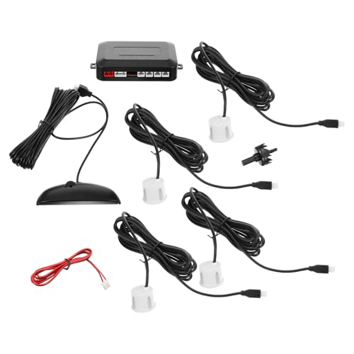 Sistema de asistencia para aparcamiento con pantalla LED visual y alertas acústicas de distancia