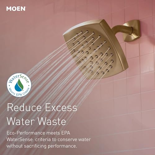 Moen Eco-Performance Regadera de mano removible con 4 funciones, acabado en oro bronceado, manguera de 69 pulgadas y barra deslizante para pared, modelo 3667EP miniatura 2