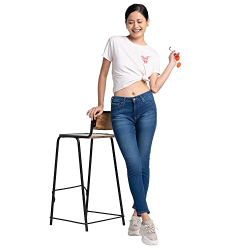 Image of Spykar Womens Mid Rise Skinny Fit Jeans
