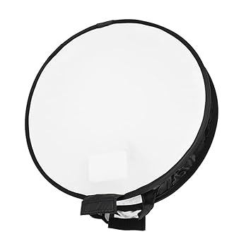 Decdeal Portable 400mm Round Softbox Speedlight Round Flash Light Foldable Soft Flash Light Diffuser