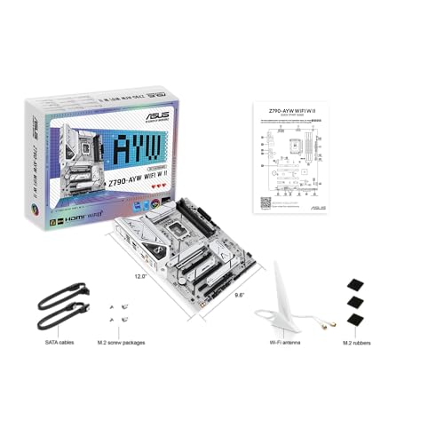 Z790-AYW WiFi W II Intel Z790 (LGA 1700) ATX Scheda madre con PCIe® 5.0, 3X M.2, 12+1 DrMOS, DDR5, WiFi 6, 2.5Gb LAN, HDMI, USB 10Gbps Type-C®, USB 10Gbps Type-C®, Thunderbolt™, USB4®, Aura Sync - Scheda madre - Immagine 7