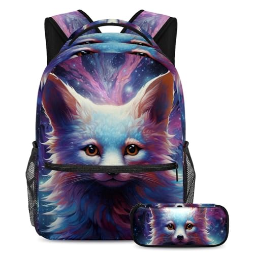 Sac à dos animaux étoilés stylé fille et garçon avec trousse scolaire