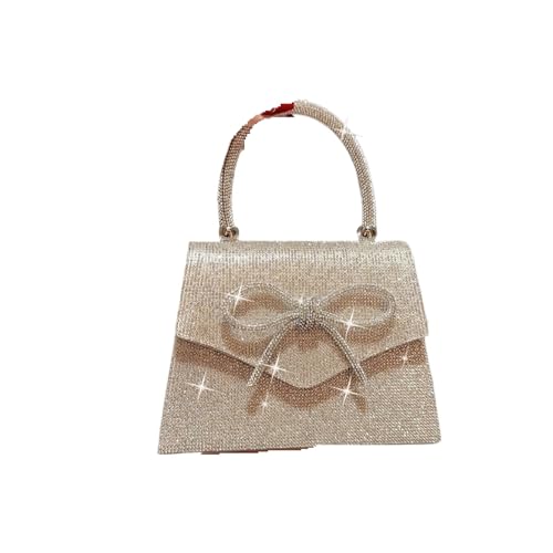Sac for fête mariage avec nœud papillon strass pour ne plus perdre vos affaires