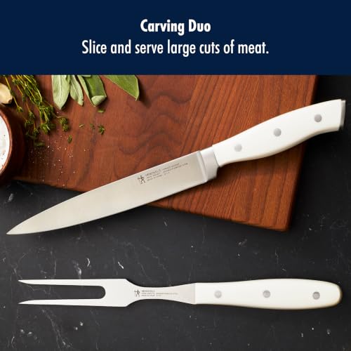 HENCKELS Forged Accent 2-pc Carving Knife Set, Razor-Sharp, White Handle - image 2