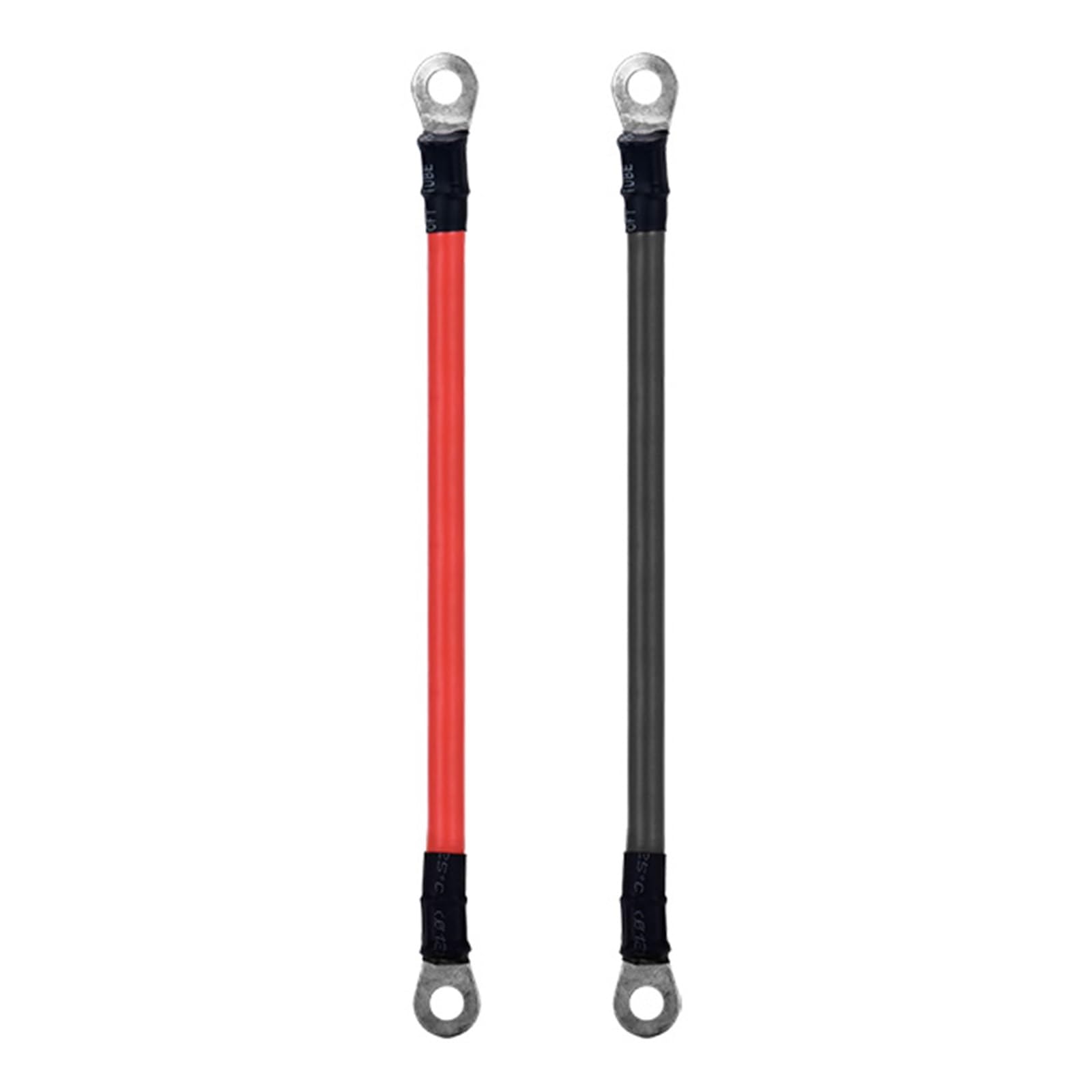 Cable de conexión del inversor de batería 8 6 4 2 AWG Cable de Arranque de Puente for batería de Coche UPS inversor M8 M6 M10 Cable de Alta Corriente(R and B,500CM_2AWG-35MM2-M8)