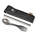 Light My Fire Posate Campeggio - Posate da Viaggio con Custodia - Spork Titanio + Cannuccia Riutilizzabile + Porta Posate - Posate Titanio - Posate da Campeggio Bushcraft Escursionismo Picnic Viaggio