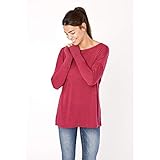 Bequemes Damen Longsleeve für das ganze Jahr, Perfekt kombinierbar zu Freizeit- und Sportlooks, Ideal im Alltag, beim Sport und auf Reisen, Lockere Passform
