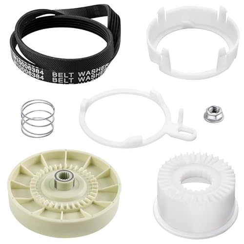 La mejor comparación de Ws5501d del mes. 42 W10721967 Kit de embrague de polea de arandela y correa de transmisión W10006384 de YGHSZ - Compatible con lavadora Whirlpool Kenmore Maytag reemplaza PS10057144 W10006354...