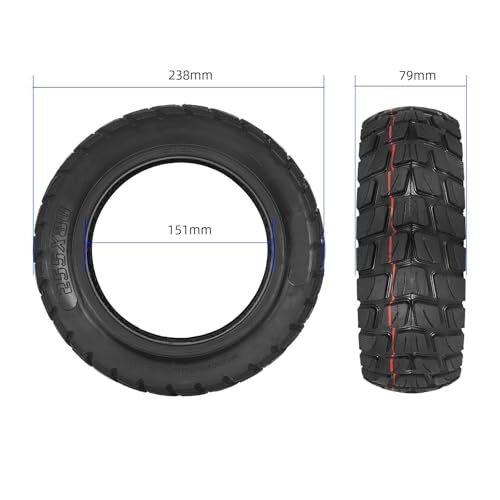 80 65 6 Off Road Tubeless Tire 10 Inch 10x3 255x80 Electric Scooter Replacement Tire Compatible with Nanrobot D4 D5 D6 Apollo Pro and Varla Eagle One Anti Slip Shockproof Wheel Parts