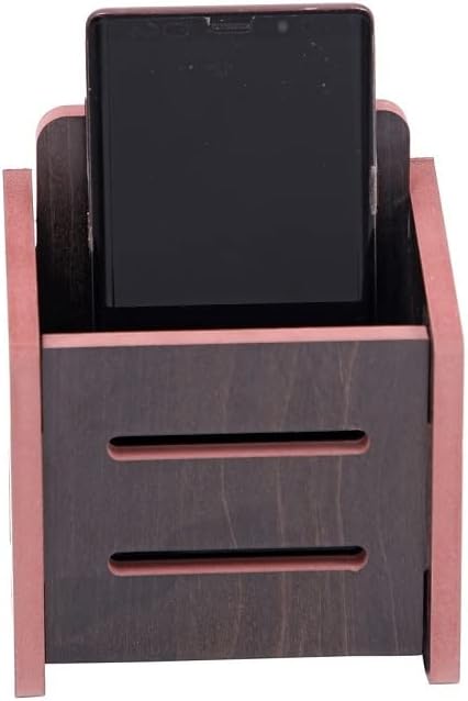 HORBAC Handmade Wooden Wall Mounted Mobile Stand, Holder for Mobile Phone with Charging Slot by HORBAC ( MS 35 )