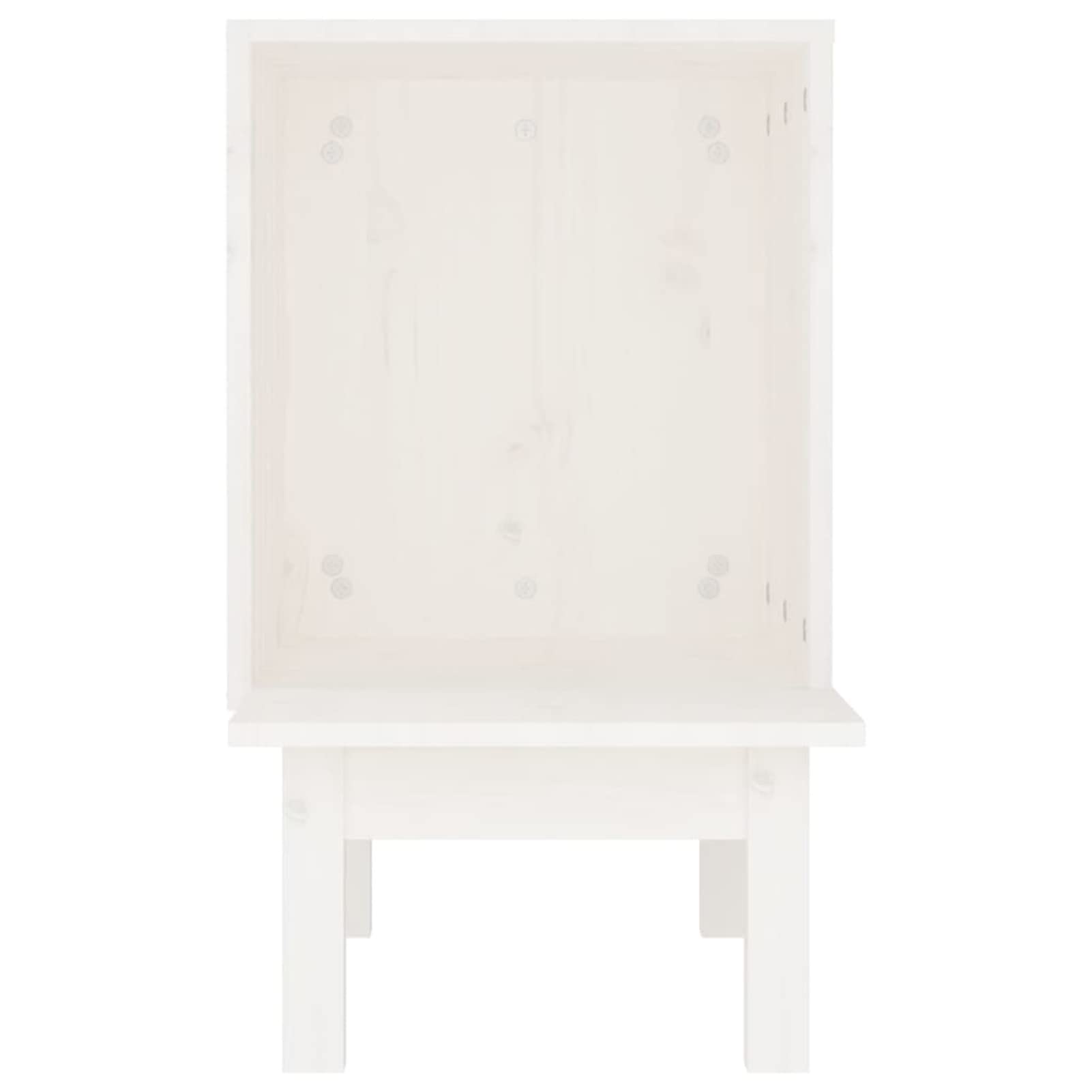 Brokky Casetta per Gatti Bianca 60x36x60 cm in Legno Massello di Pino,Casetta per Gatti in Legno, Cuccia da Esterno Casa per Gatti