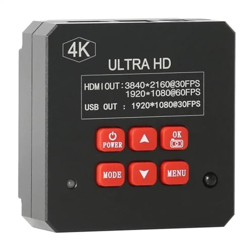 Observación de microscopio 1080P 4K 2K 48MP 55MP HDMI USB PCB electrónico soldadura digital video C Mount cámara lupa para microscopio trinocular estéreo (4K HDMI USB)