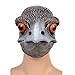 UYER Dino Mask - Maschera Dino con mascella in movimento Jurassic World Raptor Dinosauro Giocattoli realistici in lattice per carnevale Dress Up Masquerade Cosplay Party (B5)