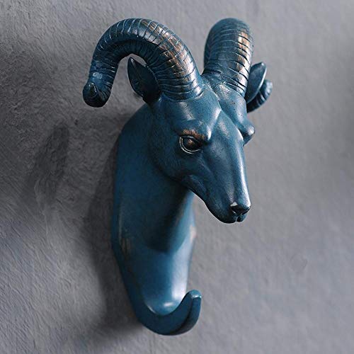 Patère murale tête d'animal 3D finition bronze créative - 2
