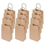 🎁【KRAFTGESCHENKTASCHE STARKE】Diese kraftgeschenktasche besteht aus dickem kraftpapier und hat einen starken seilgriff. Es handelt sich um starke und robuste papiertüten, die leicht ein gewicht von mindestens 5 kg tragen können. Die kistenbeutel haben einen flachen boden, damit sie gut stehen können.