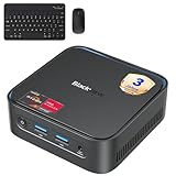 Blackview 2026 MP50 Mini PC mit Tastatur und Maus, AMD Ryzen 5 3500U Mini Computer, Radeon Vega 8 Grafik, 16GB RAM+512GB SSD W-11 Pro, 4K@60Hz UHD, Leiser Office Desktop PC, 3 Jahre Garantie