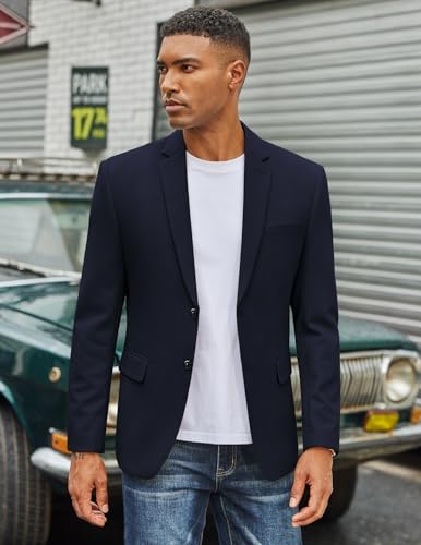 COOFANDY Men's Casual Blazer Slim Fit Two Button Lightweight Sport Coats Business Suit Jacket4