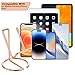 ROPOSY Cell Phone Stand for Desk, Cute Metal Rose Gold Cell Phone Stand Holder Desk Accessories, Compatible with All Mobile Phones, iPhone, iPad