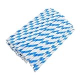 MAGICLULU 100 Stück Marshmallow-papierstäbchen Süßigkeiten-apfelstangen Zuckerwatte-stick Sticks Zur Herstellung Von Zuckerwatte Lutscherstöcke Süßigkeiten-sticks Bonbonpapier Blau