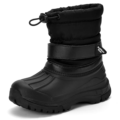 Azooken Kid's Snow Boots Winter Waterproof Slip Resistant Cold Weather Shoes(Little Kid/Big Kid)