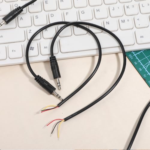 Conector Jack 3.5mm macho 4 piezas reemplazo reparación audio miniatura 7