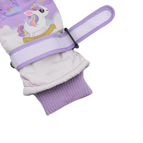Image of RARITYUS Kids Cute Unicorn Gloves Waterproof Winter Ski Fleece Lined Snow Glove Thermal Warm Mittens for 3-9 Boys Girls
