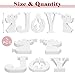 Amyhill 5 Pcs Christmas Nativity Table Decor 7.1 Inch White Large Wooden Joy Nativity Scenes Christmas Home Indoor Tabletop Decorations