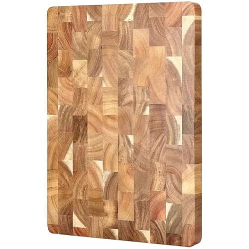 Luxylei Tabla De Cortar De Madera De, Tabla De Cortar De Doble, Tabla De Cortar Geométrica De Empalme De Madera para Cocina