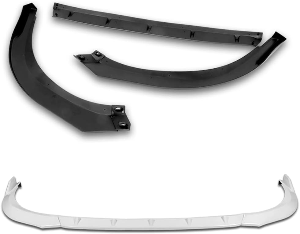 Q1-TECH, Front Bumper Lip fit for Compatible with 2021-2023 Toyota Camry LE/XLE Model Only, Front Bumper Lip Spoiler Air Chin Body Kit Splitter, ABS, STP-Style (Glossy White)