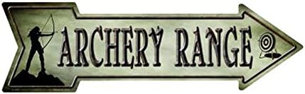 SMART BLONDE Archery Range Novelty Metal Arrow Sign A-265 image 2