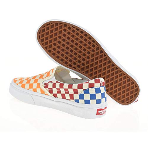 Vans Vans Classic Slip-On (Checkerboard), Multi/True White, 6 Women/4.5 Men