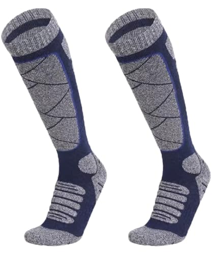 1 Pairs Men/Women Long ski socks thermal Cotton Winter sports socks for Skiing Snowboarding Hunting Outdoor