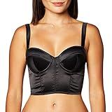 DKNY Women's Satin Statement Bustier, Black, 38C