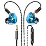 Picture of Vibes 202M Wired Earbuds - HiFi in Ear Monitor Headphones - Noise Isolating Ear Buds w/ Mic - Clear Sound, Deep Bass & Comfort-Fit Gaming Earphones - MMCX to 3.5mm & Silver Plated Cord, Carrying Case