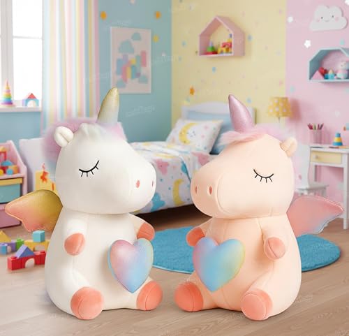 Image of Zest 4 Toyz Unicorn Soft Toy for Girls (30 cm) | Baby Toys | Cute Stuffed Animal Plush Toy | Cuddly Teddy Bear for Kids | Birthday Gift for Girls - Multicolor