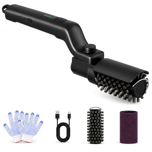 Vahrelo Electric Grill Brush Cordless BBQ Cleaner for Gas Charcoal and Smoker Grates 3 Speed 300 to 400 RPM 90 Min Runtime 180 Degree Adjustable Head Type C Rechargeable