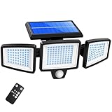 センサーライト ソーラーライト 屋外 人感センサー 2500ルーメン/3面発光/360°角度自由調整