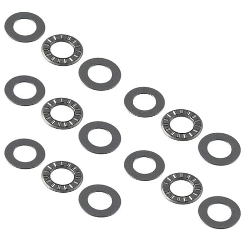 SHUATI Roller Bearing Washer 5Pcs Silver Corrosion Resistance Alloy Steel Thrust Bearing Thrust Needle Roller Bearings Automotive, Marine, Aviation(NTA815 12.7 x 23.8 x 1.984mm)