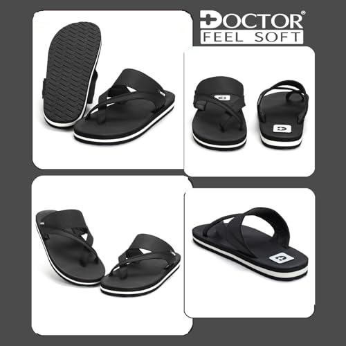 Image of Men's Comfort Slippers with Cross Strap Design | Cushioned Footbed & Shock Absorbing Sole | Lightweight Everyday Wear Slippers for Office, Home & Casual Walking