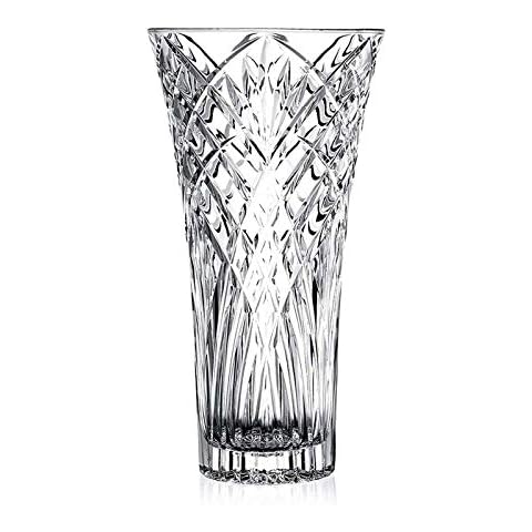 JASVIC 12" Crystal Glass Vase Cover