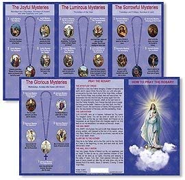 Autom Pray Rosary Trifld Card 24pk