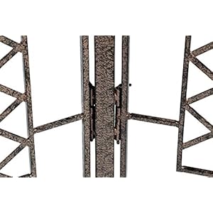 H Potter Large Garden Trellis for Climbing Plants Wrought Iron Metal 3 Panel Ivy Garden Privacy Screen Patio Deck GAR573L H Potter Large Garden Trellis for Climbing Plants Wrought Iron Metal 3 Panel Ivy Garden Privacy Screen Patio Deck GAR573L