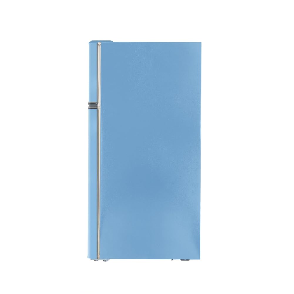 ARCTIC CHEF RFR1055-BLUE, Retro 2 Door Apartment Size Refrigerator with Freezer, 10, Blue, cu ft on Fridge.com