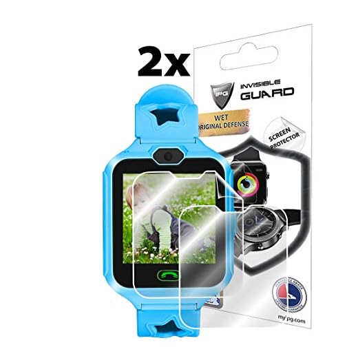 IPG for YIHOO Kids Smart Phone Watch Screen Protector (2 Units) Invisible Ultra HD Clear Film Anti Scratch Skin Guard - Smooth/Self-Healing/Bubble -Free by